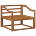 Canapea Medie pentru Exterior Lemn Solid de Acacia natural - WALTI WALTI