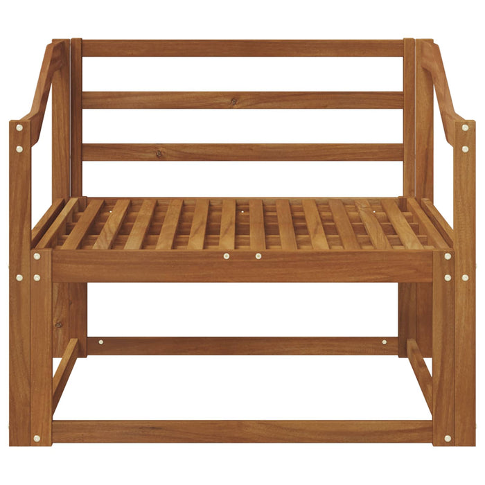 Canapea Medie pentru Exterior Lemn Solid de Acacia natural - WALTI WALTI