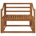 Canapea Medie pentru Exterior Lemn Solid de Acacia natural - WALTI WALTI
