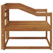 Canapea Medie pentru Exterior Lemn Solid de Acacia natural - WALTI WALTI