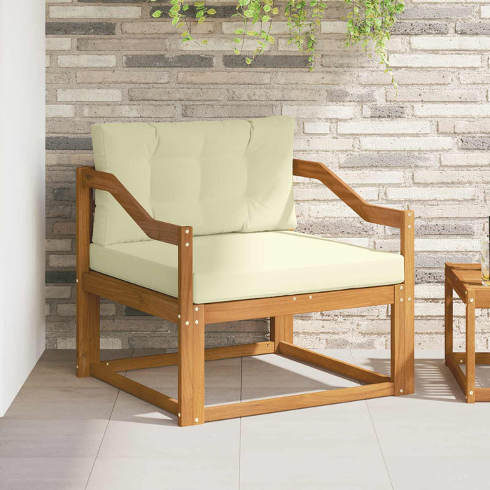 Canapea Medie pentru Exterior Lemn Solid de Acacia natural - WALTI WALTI