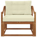 Canapea Medie pentru Exterior Lemn Solid de Acacia natural - WALTI WALTI