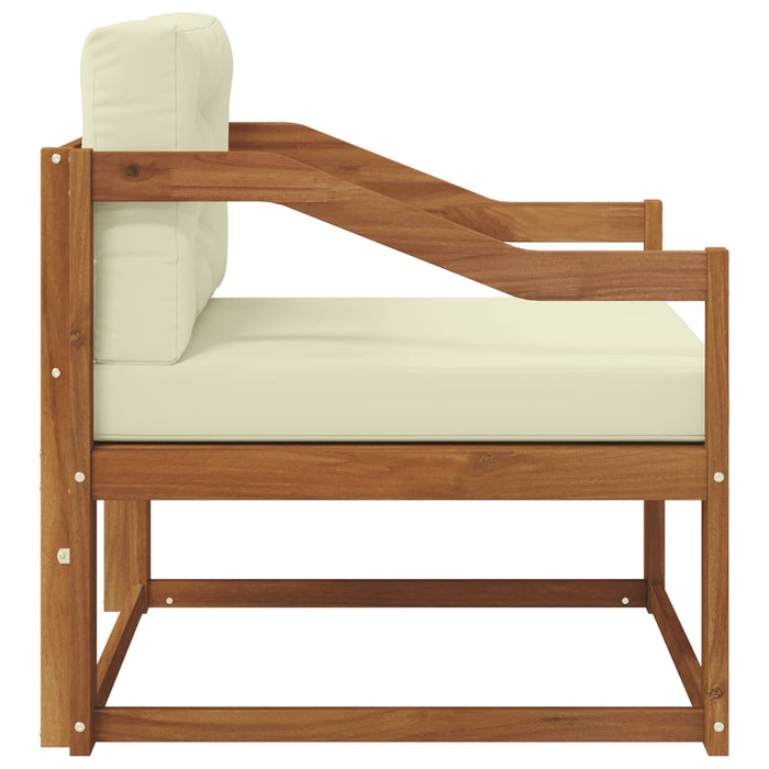 Canapea Medie pentru Exterior Lemn Solid de Acacia natural - WALTI WALTI