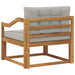 Canapea Medie pentru Exterior Lemn Solid de Acacia natural - WALTI WALTI
