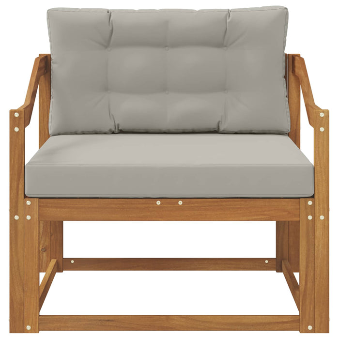 Canapea Medie pentru Exterior Lemn Solid de Acacia natural - WALTI WALTI