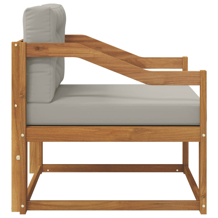 Canapea Medie pentru Exterior Lemn Solid de Acacia natural - WALTI WALTI