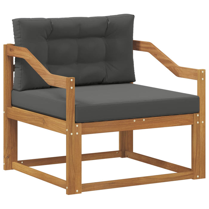 Canapea Medie pentru Exterior Lemn Solid de Acacia natural - WALTI WALTI