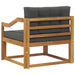 Canapea Medie pentru Exterior Lemn Solid de Acacia natural - WALTI WALTI