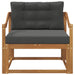 Canapea Medie pentru Exterior Lemn Solid de Acacia natural - WALTI WALTI