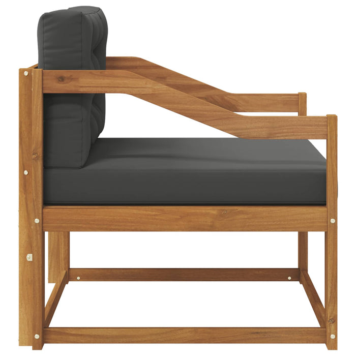 Canapea Medie pentru Exterior Lemn Solid de Acacia natural - WALTI WALTI