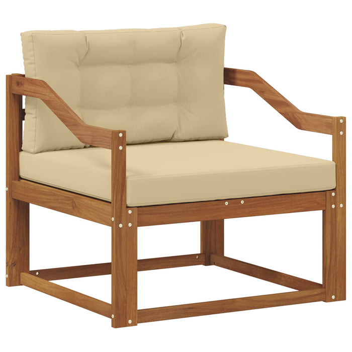 Canapea Medie pentru Exterior Lemn Solid de Acacia natural - WALTI WALTI