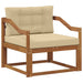 Canapea Medie pentru Exterior Lemn Solid de Acacia natural - WALTI WALTI