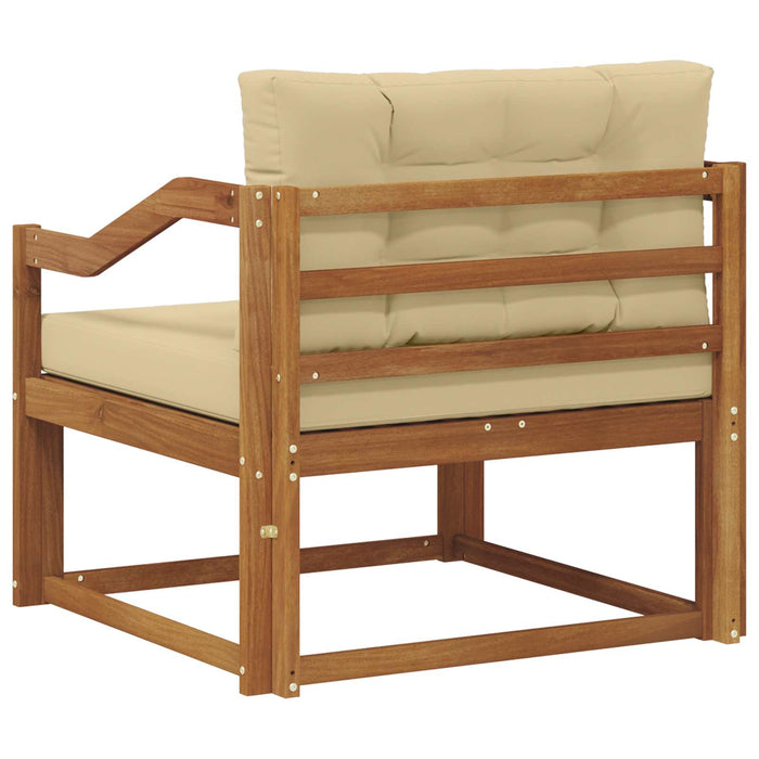 Canapea Medie pentru Exterior Lemn Solid de Acacia natural - WALTI WALTI