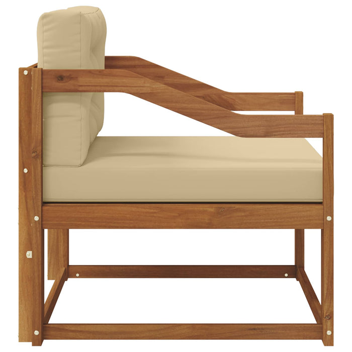 Canapea Medie pentru Exterior Lemn Solid de Acacia natural - WALTI WALTI