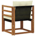 Canapea de exterior Lemn Solid de Acacia Natural și Crem - WALTI WALTI