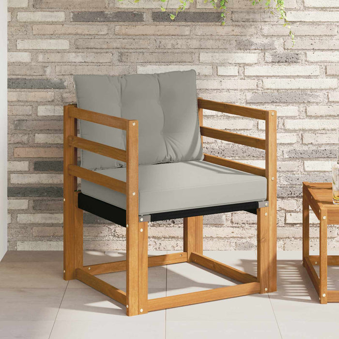 Canapea de exterior Lemn solid de Acacia și Textilene - WALTI WALTI
