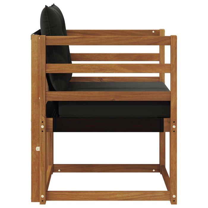 2 Bucată Canapea de exterior Lemn Solid de Acacia natural - WALTI WALTI