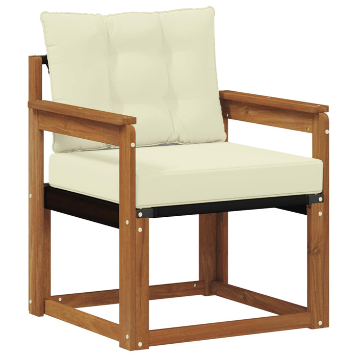 Canapea de exterior Lemn solid de Acacia și Textilene - WALTI WALTI