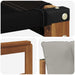 Canapea de exterior Lemn Solid de Acacia Gri natural și deschis - WALTI WALTI
