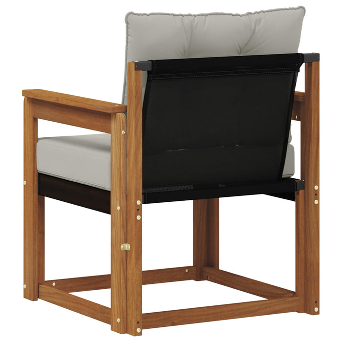 Canapea de exterior Lemn Solid de Acacia Gri natural și deschis - WALTI WALTI