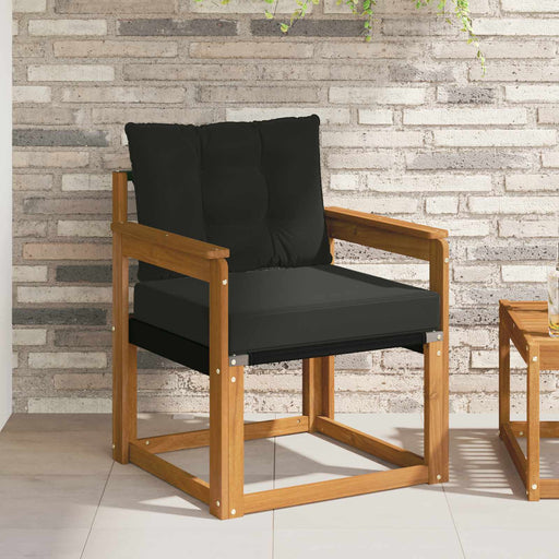 2 Bucată Canapea de exterior Lemn Solid de Acacia natural - WALTI WALTI