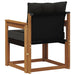 2 Bucată Canapea de exterior Lemn Solid de Acacia natural - WALTI WALTI