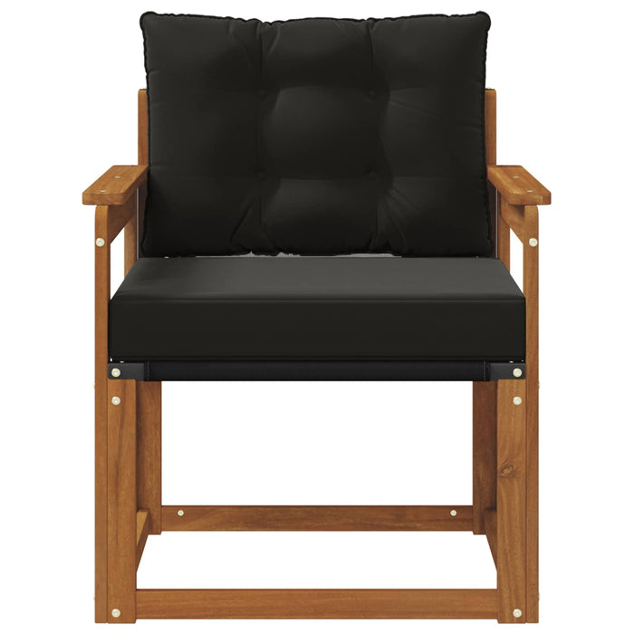 2 Bucată Canapea de exterior Lemn Solid de Acacia natural - WALTI WALTI