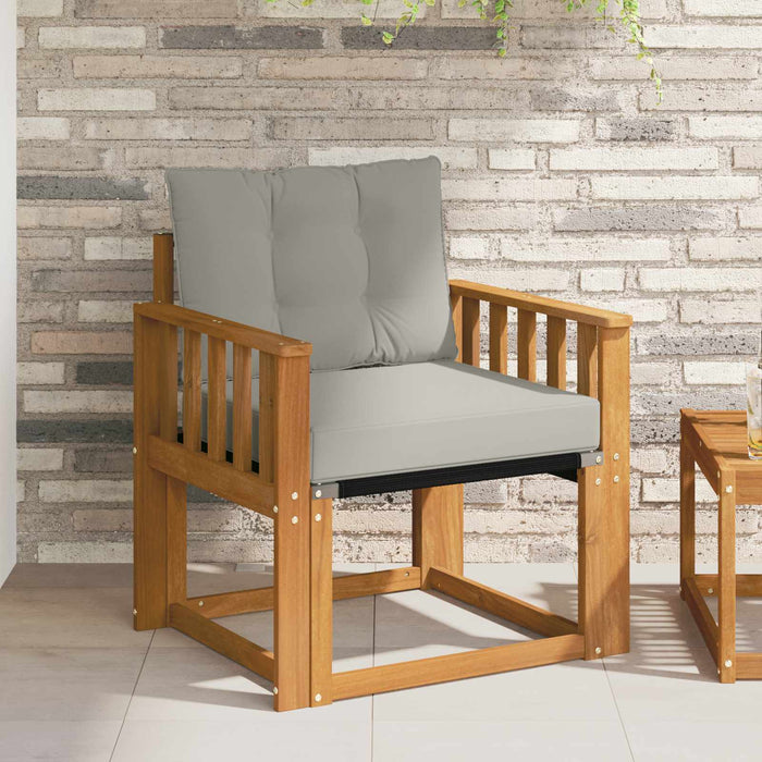 Canapea de exterior Lemn Solid de Acacia Gri natural și deschis - WALTI WALTI