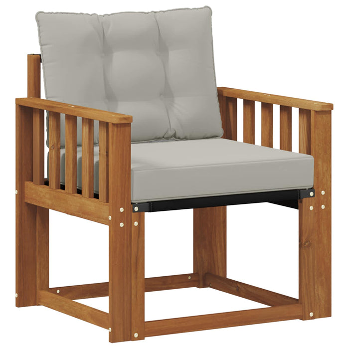 Canapea de exterior Lemn Solid de Acacia Gri natural și deschis - WALTI WALTI