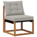 Canapea de exterior Lemn Solid de Acacia Gri natural și deschis - WALTI WALTI