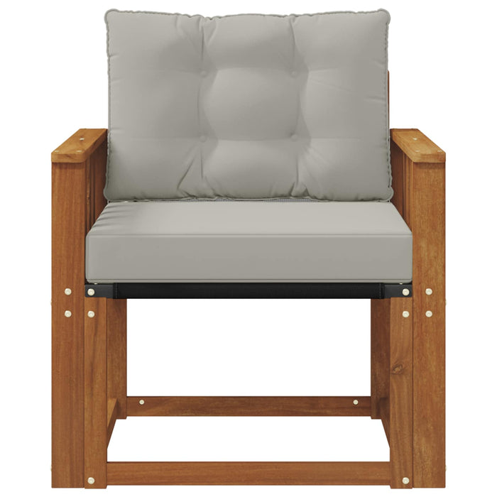 Canapea de exterior Lemn Solid de Acacia Gri natural și deschis - WALTI WALTI