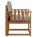 Canapea de exterior Lemn Solid de Acacia Gri natural și deschis - WALTI WALTI
