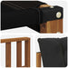 2 Bucată Canapea de exterior Lemn Solid de Acacia natural - WALTI WALTI