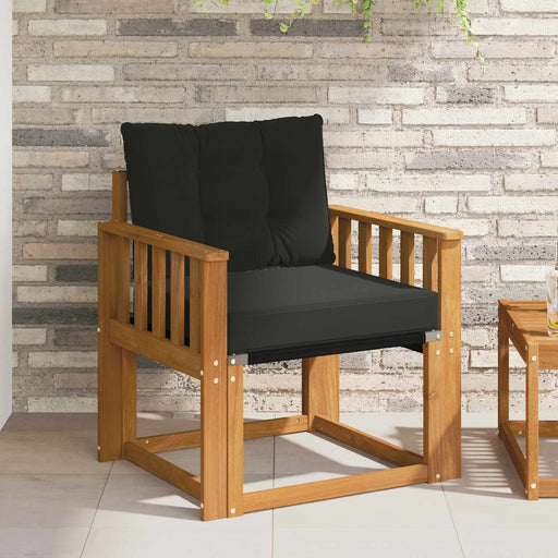 2 Bucată Canapea de exterior Lemn Solid de Acacia natural - WALTI WALTI