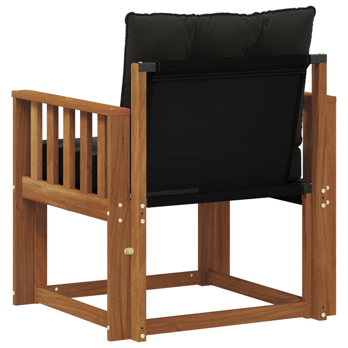 2 Bucată Canapea de exterior Lemn Solid de Acacia natural - WALTI WALTI