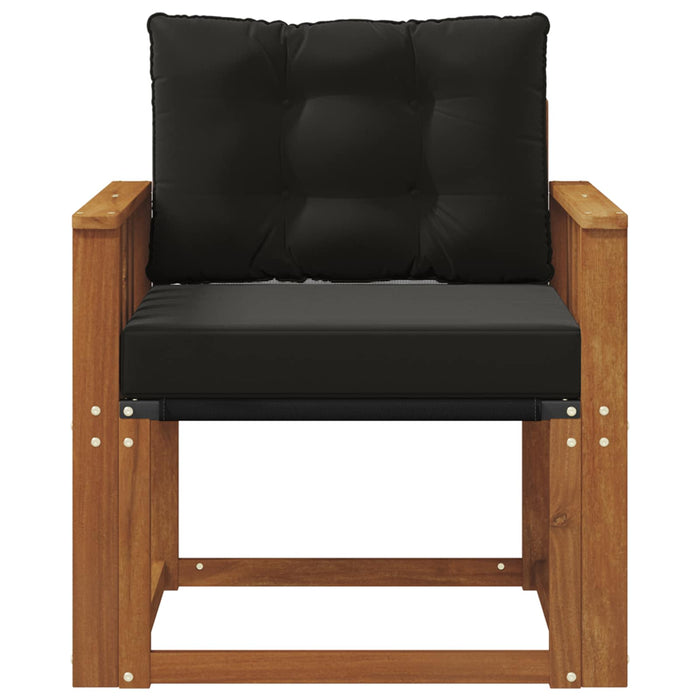 2 Bucată Canapea de exterior Lemn Solid de Acacia natural - WALTI WALTI