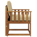 Canapea de exterior Lemn Solid de Acacia natural - WALTI WALTI
