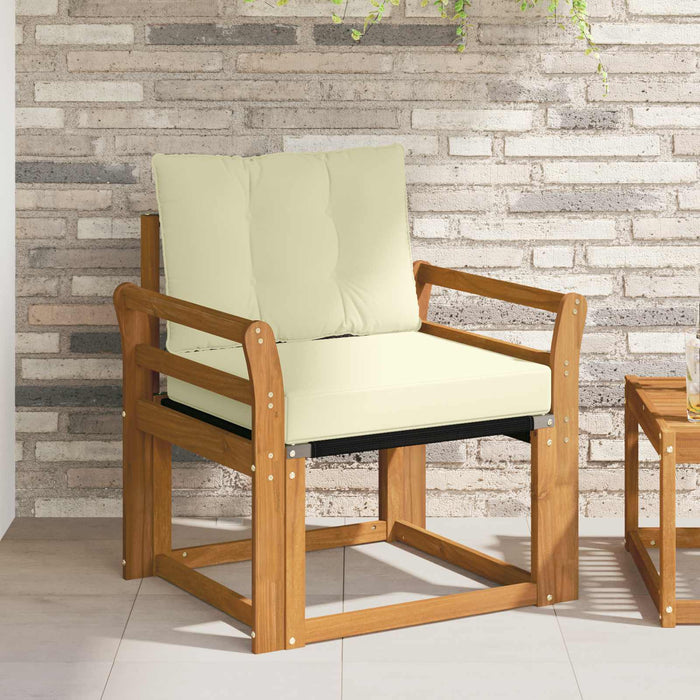 Canapea de exterior Lemn solid de Acacia și Textilene - WALTI WALTI