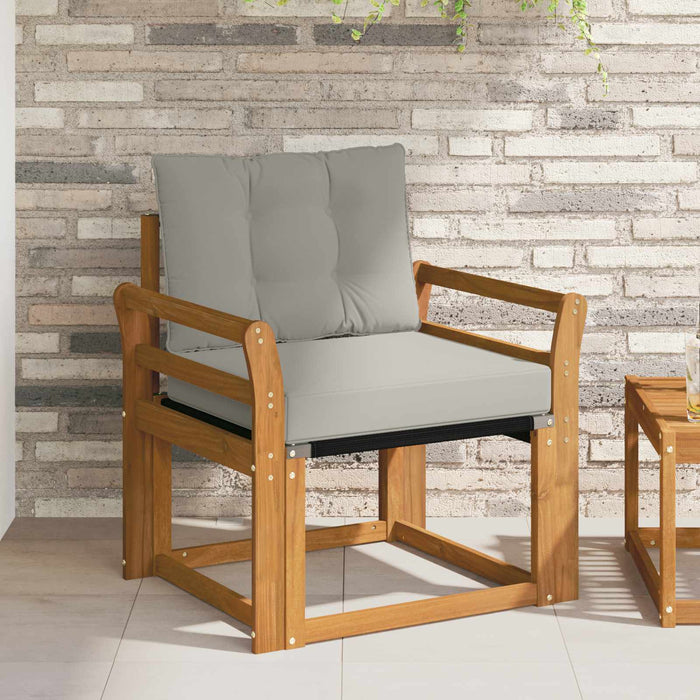 Canapea de exterior Lemn Solid de Acacia Gri natural și deschis - WALTI WALTI