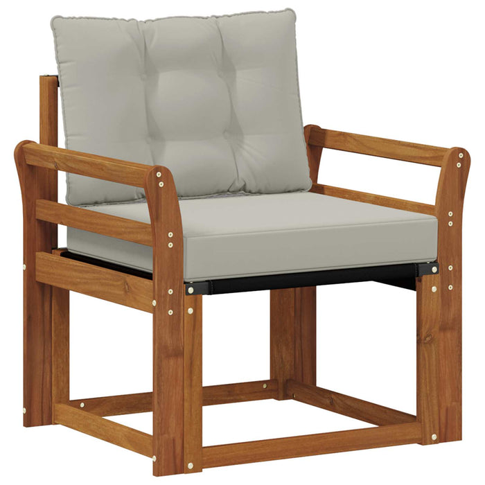 Canapea de exterior Lemn Solid de Acacia Gri natural și deschis - WALTI WALTI