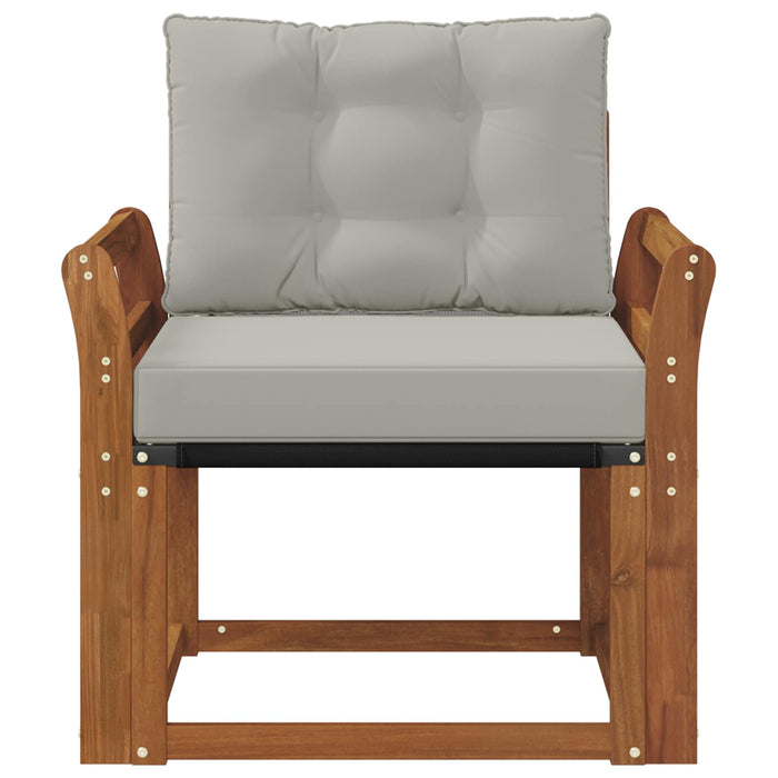 Canapea de exterior Lemn Solid de Acacia Gri natural și deschis - WALTI WALTI