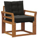 2 Bucată Canapea de exterior Lemn Solid de Acacia natural - WALTI WALTI