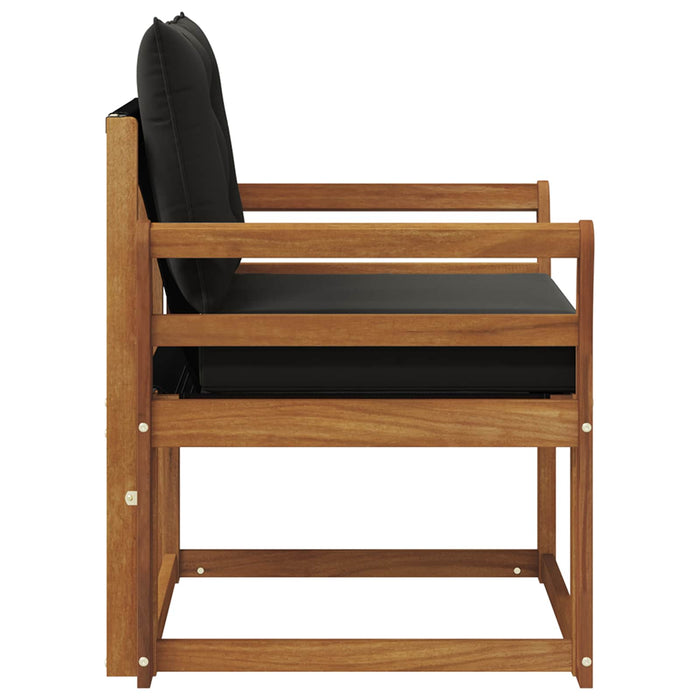 2 Bucată Canapea de exterior Lemn Solid de Acacia natural - WALTI WALTI
