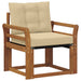 Canapea de exterior Lemn Solid de Acacia natural - WALTI WALTI