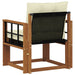 Canapea de exterior Lemn Solid de Acacia Natural și Crem - WALTI WALTI