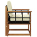 Canapea de exterior Lemn Solid de Acacia Natural și Crem - WALTI WALTI