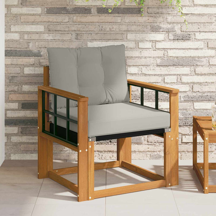 Canapea de exterior Lemn Solid de Acacia Gri natural și deschis - WALTI WALTI