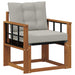 Canapea de exterior Lemn Solid de Acacia Gri natural și deschis - WALTI WALTI
