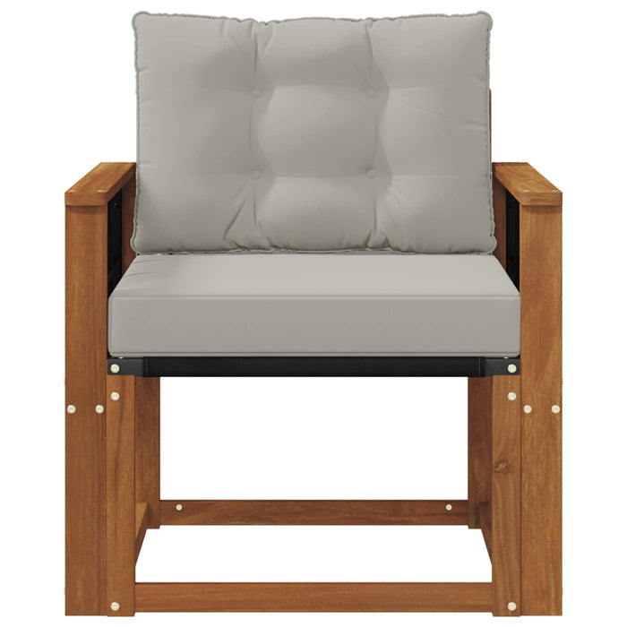 Canapea de exterior Lemn Solid de Acacia Gri natural și deschis - WALTI WALTI