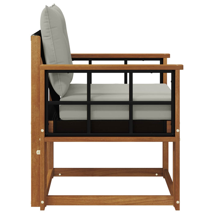 Canapea de exterior Lemn Solid de Acacia Gri natural și deschis - WALTI WALTI